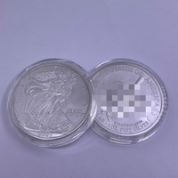 Nouvelles pièces de monnaie américaines en argent de 1 once (1 Troy Ounce) avec l'effigie de l'Aigle de la Statue de la Liberté, médailles commémoratives, souvenirs, cadeaux