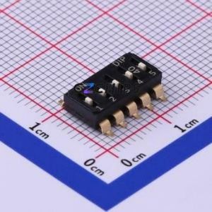 EM-05-Q-T/R DIP Switch SMD-10P,6x12.6mm Switch ( Number of Switch Sections: 5 )( Lead Spacing: 2.54mm ) - Product Image 1