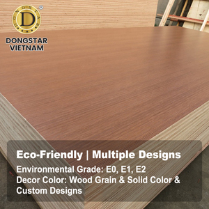 Tablero de Madera Contrachapada Recubierta de Melamina de Vietnam, con Diseño de Grano de Madera Personalizado, Color Sólido, Núcleo de Eucalipto, para Armarios y Gabinetes - Product Image 1