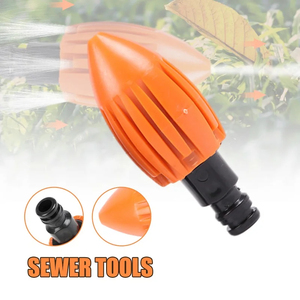 Boquilla de agua para limpieza de tuberías de drenaje de techos y alcantarillado doméstico, para manguera de jardín, tipo cohete de agua - Product Image 2