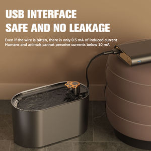 Fuente de agua inteligente para mascotas, alimentador de agua silencioso, bebedero automático para perros y gatos, carga USB, filtro de carbón activo eléctrico, dispensador de bebidas - Product Image 2