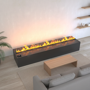 Chimenea de Vapor con Efecto de <span class=keywords><strong>Llama</strong></span> Dinámica, Calor Ajustable, Control Remoto Gratuito, Protección Segura para Decoración de Salones de Eventos - Product Image 2