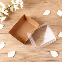 Vente en gros Boîte à pâtisserie pour desserts en papier kraft avec couvercle Boîtes à gâteaux pour pain en relief imprimées sur mesure pour le stockage de sandwichs de pique-nique