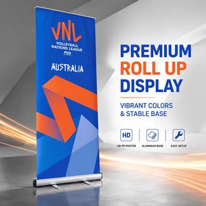 Banner Roll up personalizzato di alta qualità con supporto retrattile durevole perfetto per fiere ed eventi - Product Image 2