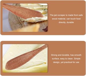 Couteau à beurre en bois personnalisé en gros, cuillère à visage, couteau à condiment, étaleur de beurre de cacahuète, étaleur de crème pour sandwich, idéal pour les cadeaux - Product Image 4