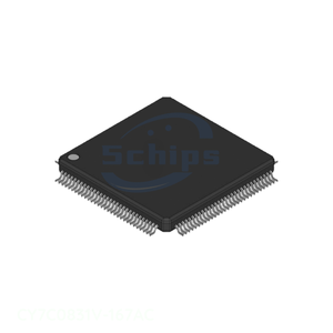 ชิปเมมโมรี่120 LQFP ของแท้ชิ้นส่วนอิเล็กทรอนิกส์ CY7C0831V-167AC - Product Image 1