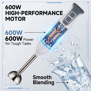 Mixeur Plongeant Électrique Professionnel avec Hachoir Alimentaire 500ml, Fouet et Verre à Mesurer – Vente Directe Usine - Product Image 5