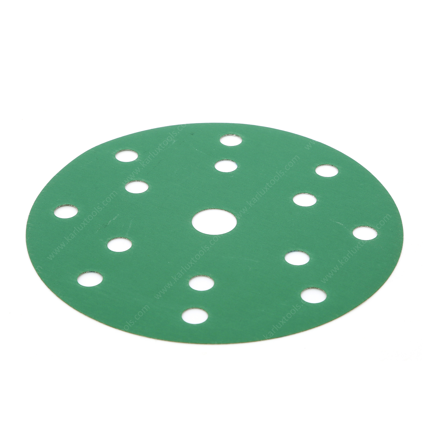 6 дюймов наждачной бумагой 15 отверстие крюк и петля шлифовальные диски 40-3000 # зеленой пленкой наждачная бумага для случайная орбитальная шлифовальная машина