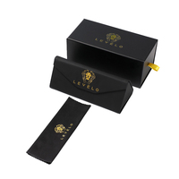 Boîtes d'emballage pour lunettes de soleil en papier rigide, logo personnalisé, emballage de luxe pour lunettes de soleil