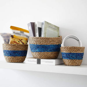 Macetas ligeras para plantas, macetas de flores azules redondas de algas marinas naturales, macetas para decoración del hogar, macetas - Product Image 6