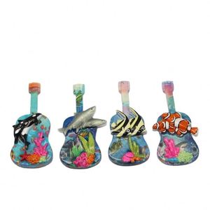 Artisanat en résine personnalisé, aimants de réfrigérateur en forme de guitare 3D, requin, dauphin, poisson, aimants personnalisés pour aquarium, aimants souvenirs - Product Image 2