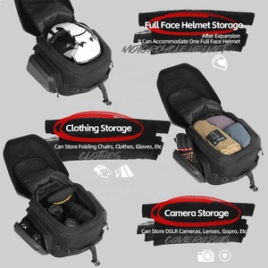 Rhinowalk étanche 23L-35L sac de queue de moto ABS <span class=keywords><strong>coque</strong></span> dure extensible sacs de siège arrière pour moto aventure - Product Image 4