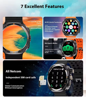 Reloj Inteligente BW8 con Tarjeta SIM, Cámara Integrada, Llamadas Bluetooth, Monitoreo de Salud las 24 Horas, Brújula, Fitness, Deportes Diarios, Relojes Inteligentes