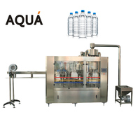 Machine entièrement automatique 3 en 1 pour l'eau / Ligne de production d'eau minérale / Machine de remplissage de bouteilles recyclables