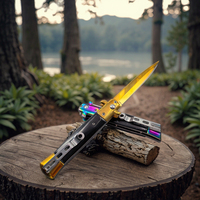 Couteau tactique à lame fixe en acier inoxydable haute dureté, à tranchant dentelé, pour la chasse et le camping en extérieur, idéal pour le bricolage et la personnalisation (OEM)