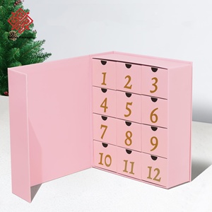 Cajas Ciegas Personalizadas Baoren de Cartulina con 12 Compartimentos, Caja Sorpresa, Calendario de Adviento, Caja de Regalo de Chocolate para Cumpleaños y Navidad - Product Image 5
