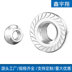 Tuercas de Brida Xinyuxiang M8 M10 M12 M16 de Acero al Carbono Grado 4.8, Hexagonales con Bloqueo para Fijación General - Product Image 4