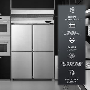 Redbowl OEM personalizado supermercado helado pantalla vidrio vertical doble puerta nevera refrigerador <span class=keywords><strong>Frezzer</strong></span> - Product Image 4