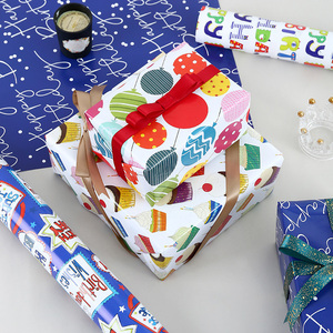 Wholesale OEM Eco-Friendly Waterproof Coated Custom Gift <b>Wrapping</b> <b>Paper</b> for Happy <b>Birthday</b> Children - Product Image 2