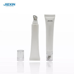 Manguera de plástico transparente de aleación de Zinc de 15ml, envase cosmético de negocios, loción transparente para labios para esencia, lápiz labial para tubo de esencia P - Product Image 1