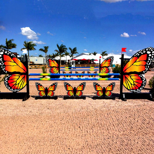 Alette per Salto Ostacoli Equestri con Binario a Foro di Serratura - Product Image 1