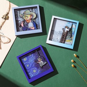 กรอบรูปลายการ์ตูนน่ารักแวนโก๊ะ3D สติกเกอร์ติดตู้เย็นภาพวาดที่มีชื่อเสียงของตกแต่งตู้เย็นแม่เหล็กสุดสร้างสรรค์ - Product Image 2