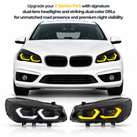 Phare avant retrofit, LED DRL, projecteur Bi-LED pour BMW Série 2 F45