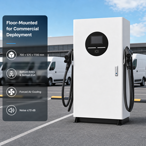 <span class=keywords><strong>Borne</strong></span> <span class=keywords><strong>de</strong></span> <span class=keywords><strong>recharge</strong></span> rapide pour véhicules électriques 60 kW DC CCS2, station <span class=keywords><strong>de</strong></span> charge OCPP 1.6J, design compact à poser au sol, IP54, pour usage commercial extérieur - Product Image 5