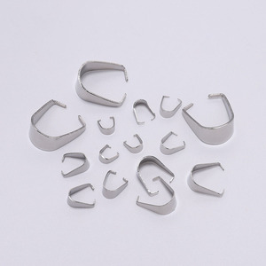 St. Kunkka Stainless Steel <b>Seed</b> Clip 7-19mm Jewelry Finding Pendant Clasp Necklace End Connector DIY Accessory - Product Image 1