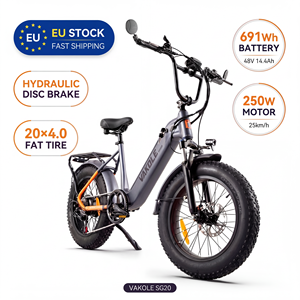 Vélo électrique à pneus gras Vakole SG20 250W 20 pouces, vélo utilitaire électrique 691Wh avec batterie amovible 48V 14.4Ah, tout-terrain, trajets en ville - Product Image 2