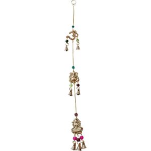 PARIJAT Carillons éoliens en métal artisanal Articles de décoration intérieure et extérieure pour balcon jardin fabriqués à la main à partir de fer en aluminium - Product Image 1