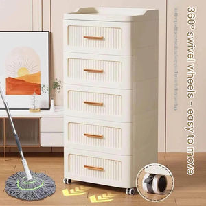 Armoires de rangement à <span class=keywords><strong>4</strong></span> niveaux pour la maison avec <span class=keywords><strong>tiroirs</strong></span>, portables, durables, empilables, organisateurs de rangement en <span class=keywords><strong>plastique</strong></span> avec roulettes - Product Image 6