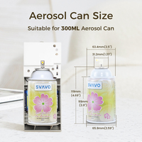 Distributeur automatique de parfum en aérosol pour salle de bain, toilettes, mural, rechargeable, 300mL