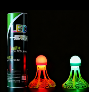 Volani cavi antivento dal Design incandescente in Nylon palloni da Badminton luminosi da allenamento notturno - Product Image 1