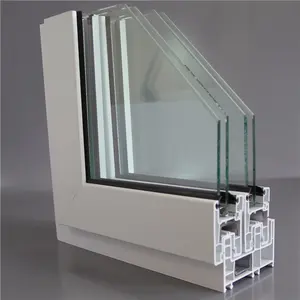 Fábrica fornecer diretamente perfil estilo americano ou europeu vinil janela pvc deslizando upvc janela perfil