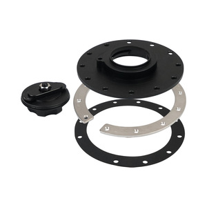 Bouchon de réservoir de carburant en alliage d'aluminium, 12 trous, universel, noir et argenté, OC-1118 - Product Image 2