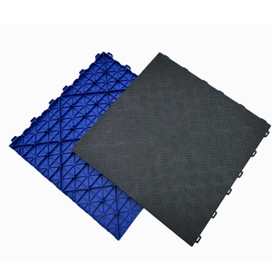 Dalles de sol en plastique modernes à emboîtement, matériau PP, amovibles, modulaires, pour <span class=keywords><strong>garage</strong></span> et showroom de voitures ou de motos - Product Image 1