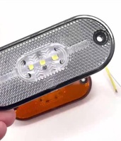 Feu de position latéral LED 10-30V, rouge, ambre, blanc, étanche IP67, durée de vie de 50 000 heures, pour camion, remorque, camping-car, accessoires automobiles