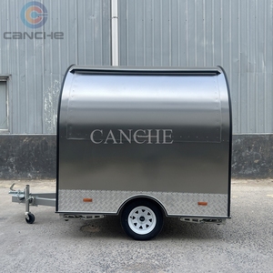 CE Fast Food Snack Fruit Juice Coffee Ice Cream <b>Freezer</b> Food Cart Trailer - Product Image 1