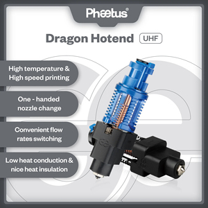 <span class=keywords><strong>Dragon</strong></span> UHF <span class=keywords><strong>Hotend</strong></span> Blau Schwarz 70,5mm 3s Ultra High Flow Kupfer Heat block für 1,75mm Filament Voron Prusa MK3 MK3S - Product Image 4
