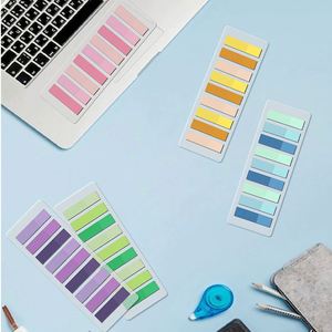 180 Sheet Gradient Index Tabs Self-Adhesive PET <b>Sticky</b> <b>Notes</b> with Morandi-Color Tags for School & Office - Product Image 2