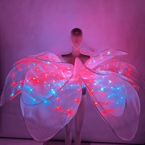 Danza di apertura creativa ha portato abito da ballo con petali luminosi <span class=keywords><strong>costume</strong></span> da parata dei fiori - Product Image 3
