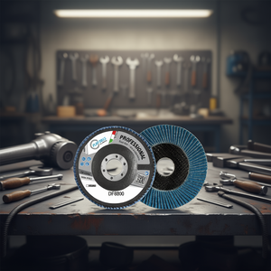 Disque à lamelles professionnel Fervi 125 mm, disque abrasif sans fer pour ponçage du métal - Product Image 2