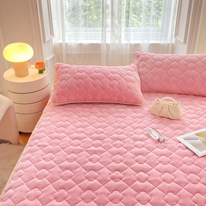 Funda de marco de cama de poliéster y algodón, faldas de cama sólidas con volantes, protector de colchón elástico fácil de poner/Quitar - Product Image 4