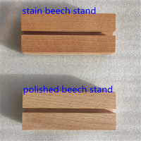 Supports de présentation de cartes d'escorte en bois de hêtre rustique, supports de numéros de table en bois, porte-cartes de place pour magasin de détail