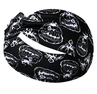 Serre-tête torsadé imprimé thème Halloween, accessoire capillaire pour fête et cosplay, nouvelle promotion, effet saisissant