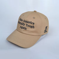 Casquette de sport personnalisée avec logo brodé, 6 panneaux, style baseball américain, rouge, bon marché, pour publicité et élection