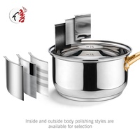 En Gros Batterie de Cuisine en Acier Inoxydable Économique pour Induction, Ensemble de Casseroles Antiadhésives
