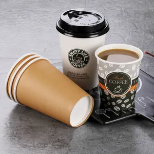Custom Logo Single Wall Paper Cup Carrier Food Grade High Quality Customized Size Disposable Coffee Tea Paper Cup