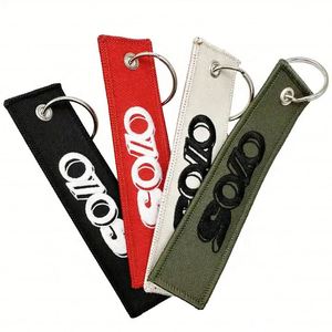 Porte-clés personnalisé brodé sur mesure avec logo brodé, porte-clés tissé personnalisé - Product Image 1